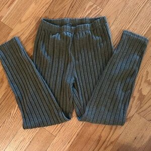 Ribbed Shein Olive Pajama Pants